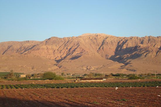 Fruchtbare Ebene am Toten Meer