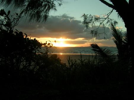 Sonnenaufgang aus unserem Camper