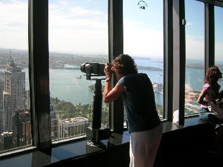 Weitsicht vom Sydneytower - Julia sieht Koeln (naja, fast)