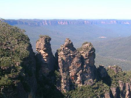Die Felsformation "Three Sisters"