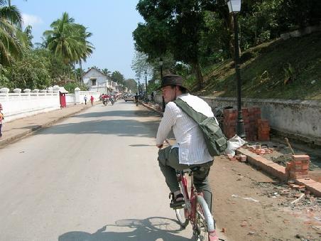 Kleines Rad - grosser Typ
Auf Erkundungstour in Luang Prabang