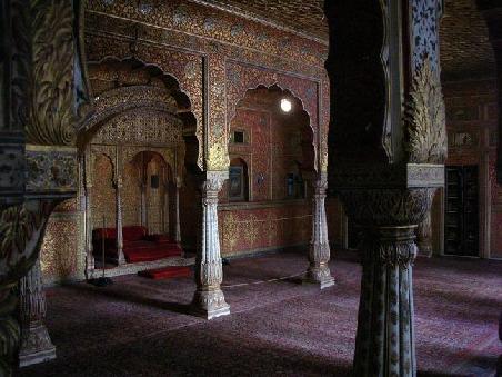 Bikaner - Der Thron dess Maharadjas