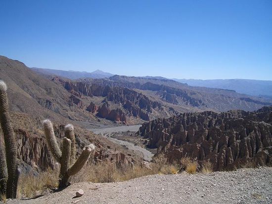 Blick von El Sillar ins Valle de la Luna