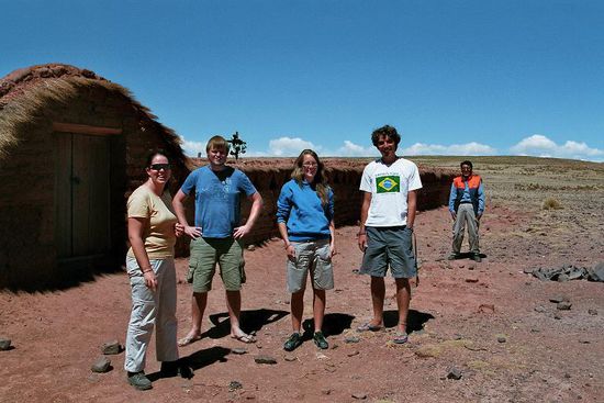 Ilona, Graham, Cat, Ben und Samuel ... fehlen nur noch Petra und Kristina und unsere Gruppe ist voll!