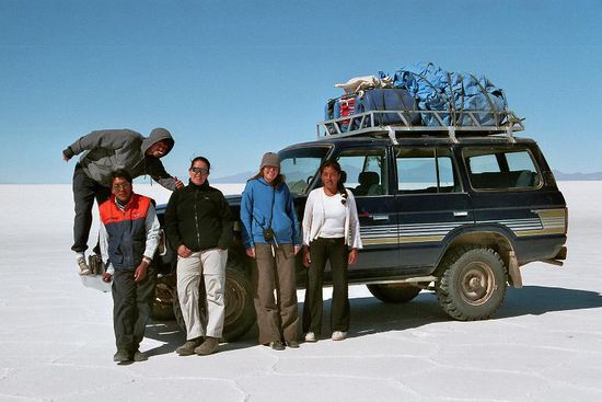 Unsere Gruppe ... Ben liegt leider krank im Auto!