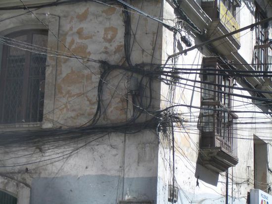 Stromversorgung in La Paz ....