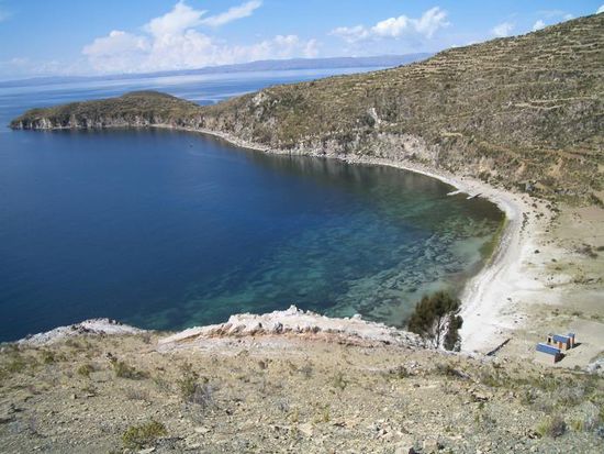Bahía Sabacera ... dort unten haben wir unser Zelt aufgeschlagen!