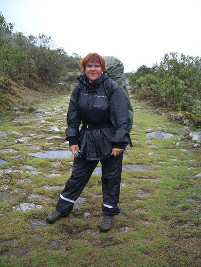 Der Choro-Trail ist größtenteils gepflastert.
Es hat aufgehört zu regnen!