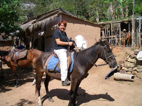 Petra bei ihrer Lieblingsbeschäftigung ...