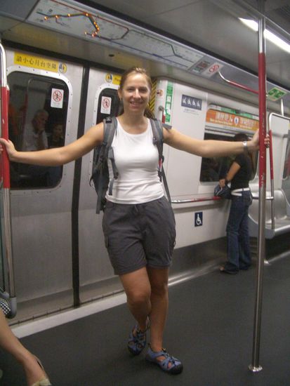 in der MTR ... optimaler als die Hong Konger MTR gehts fast nicht!