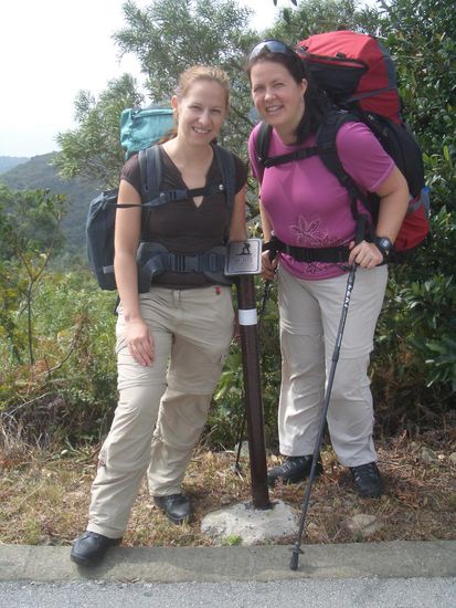 Einer der vielen Mile-Marker ... alle 1/2 km kam einer!