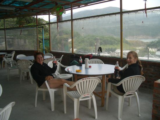 Mittagspause ... die Füße tun weh!