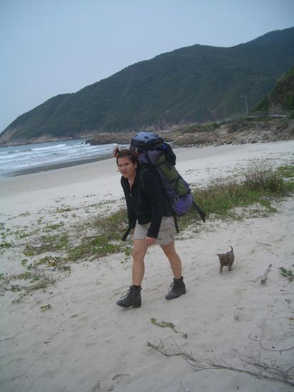 ... rannte immer hinter uns her!