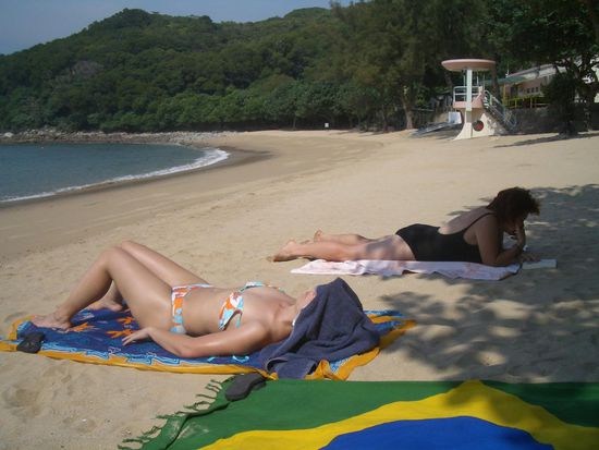Lo So Shing Beach ... wir sind ganz alleine!
