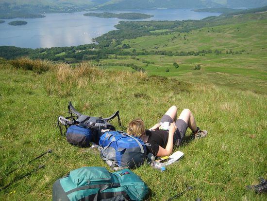 Schönes Plätzchen mit Blick auf den Loch Lomond