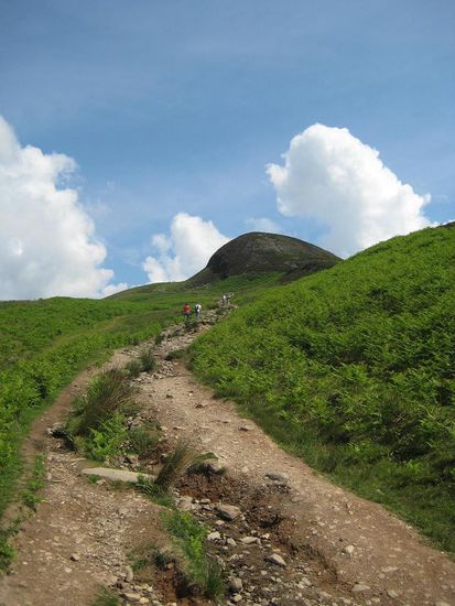 Der Abstieg vom Conic Hill