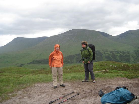 ... oben am Aussichtspunkt ist es ganz schön windig!