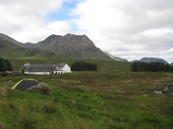 Blick zurück aufs Kingshouse Hotel