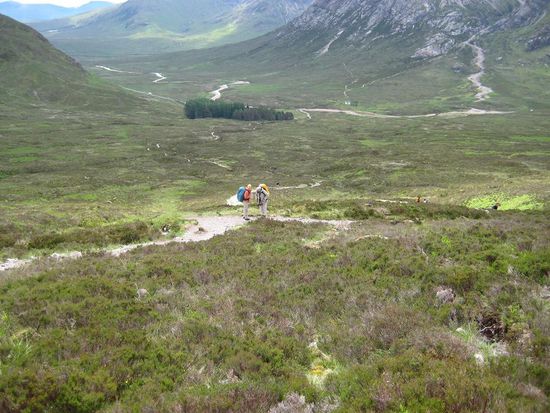 ... auf halber Höhe der Devils Staircase ...