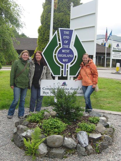 Geschafft! Nach 8 Tagen und 152 km sind wir am Ende des West Highland Way in Fort William angekommen!
