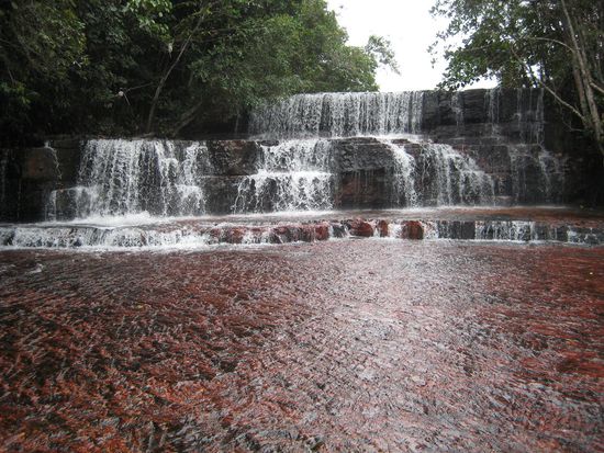 Quebrada de Jaspe ... das Flussbett besteht aus dem Halbedelstein Jaspis