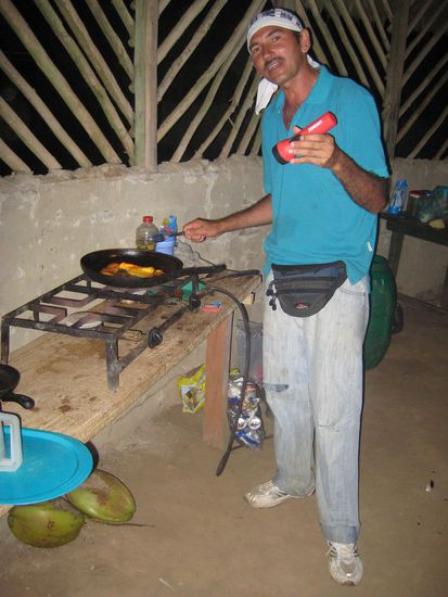 Unser Guide José Gregorio kann sehr lecker kochen!
