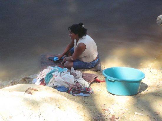 Die Wäsche wird gewaschen ...