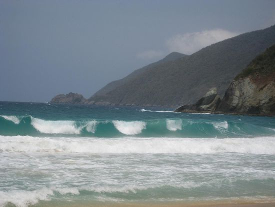 Die Wellen sind ganz schön hoch