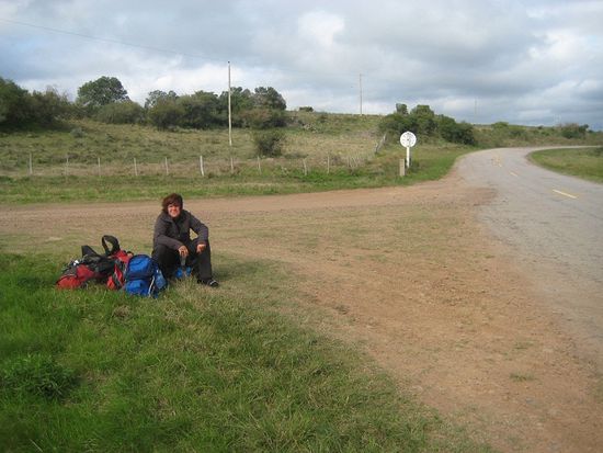 Warten auf den Bus ...