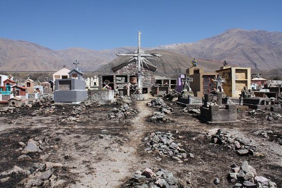 Ein Friedhof am Wegesrand