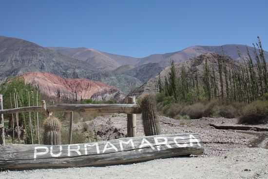 Blick auf den Cerro de los Siete Colores