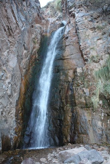 Der Wasserfall ist eher unspektakulär