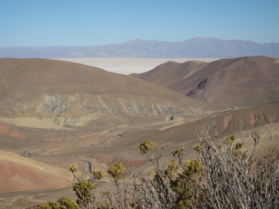 Blick auf die Salinas Grandes