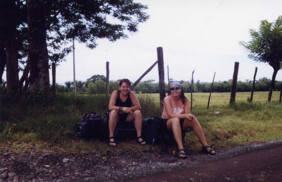 Warten auf den Bus ...