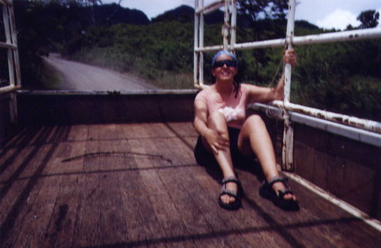 ... auf der Pritsche ...