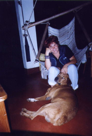 Petra hat auf der Finca Ixobel gleich einen Freund gefunden ...