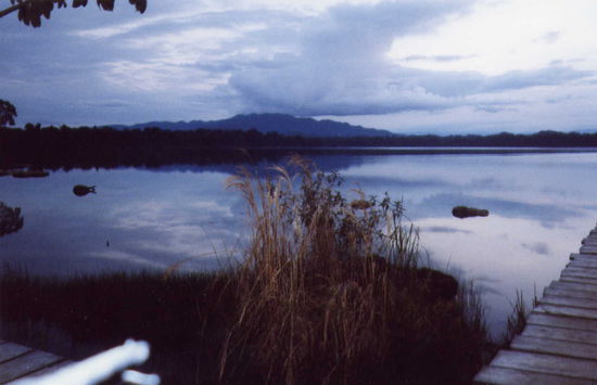 Abendstimmung an der Laguna Lachua
