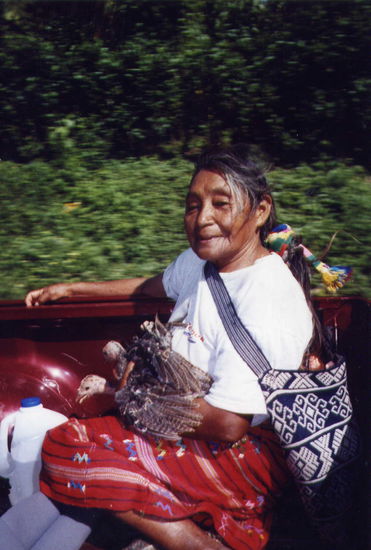 ... und unsere "Mitfahrerin" ...