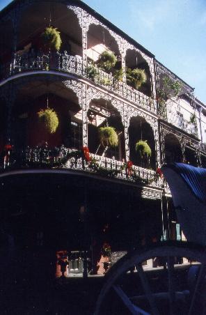 Balkone in der Bourbon Street