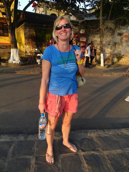 Doerthe in Hoi An am Nachmittag