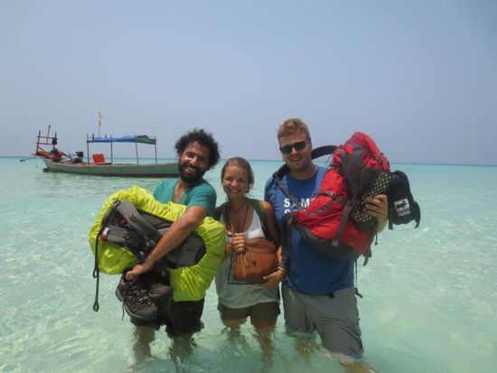 Ankunft an "unserem" Strand auf Koh Rong