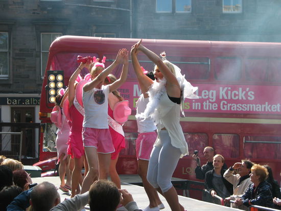 Schau auf dem Grassmarket