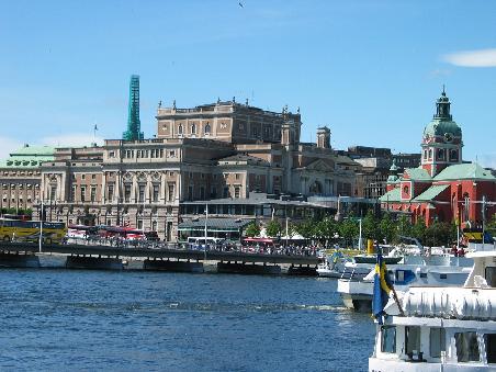 Blick auf Norrmalm mit der St. Jacob Kyrka ( rechts )