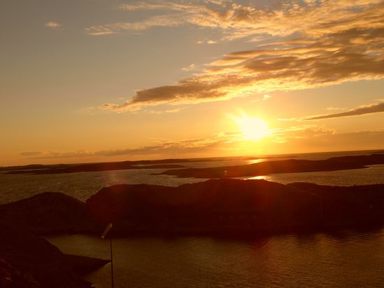Sonnenuntergang über Grundsund