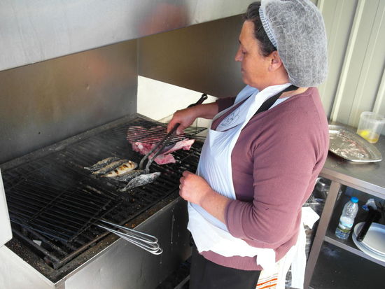 Hier wurde unser Essen gegrillt