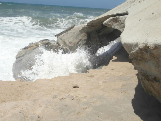 Der Atlantik am Strand von Foz de Arelho
