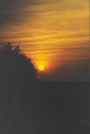 Sonnenuntergang.