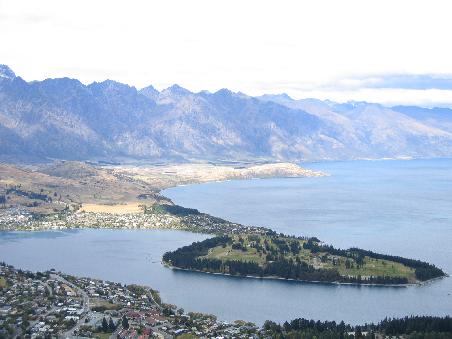Blick auf Queenstown