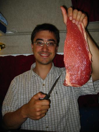 So sieht hier ein Steak aus!