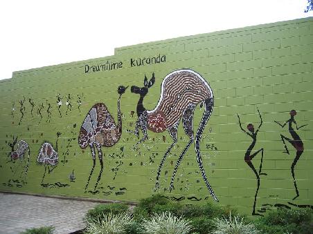 Wandgemaelde in Kuranda